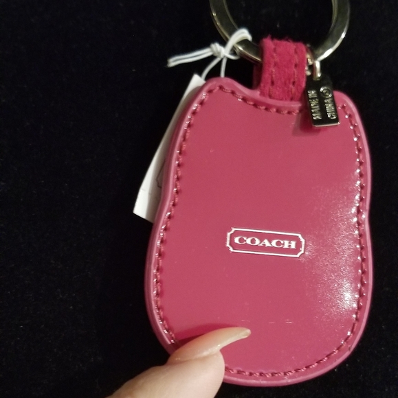 Coach Leather Owl Keychain/Fob - Picture 4 of 5